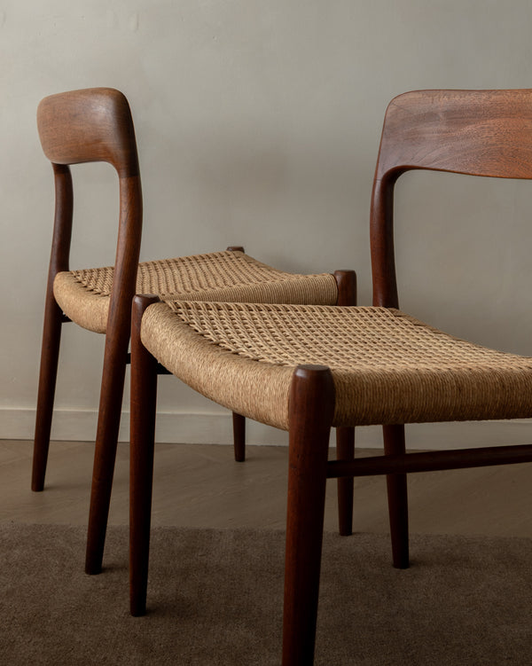 Mid Century Modern Teak Dining Chairs by Niels Otto Møller for J.L. Møllers, 1950s, Set of 4