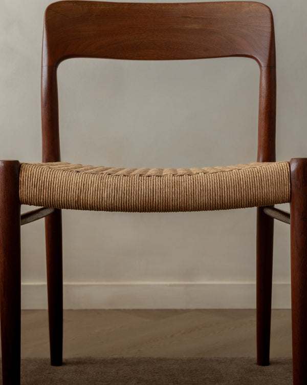 Mid Century Modern Teak Dining Chairs by Niels Otto Møller for J.L. Møllers, 1950s, Set of 4