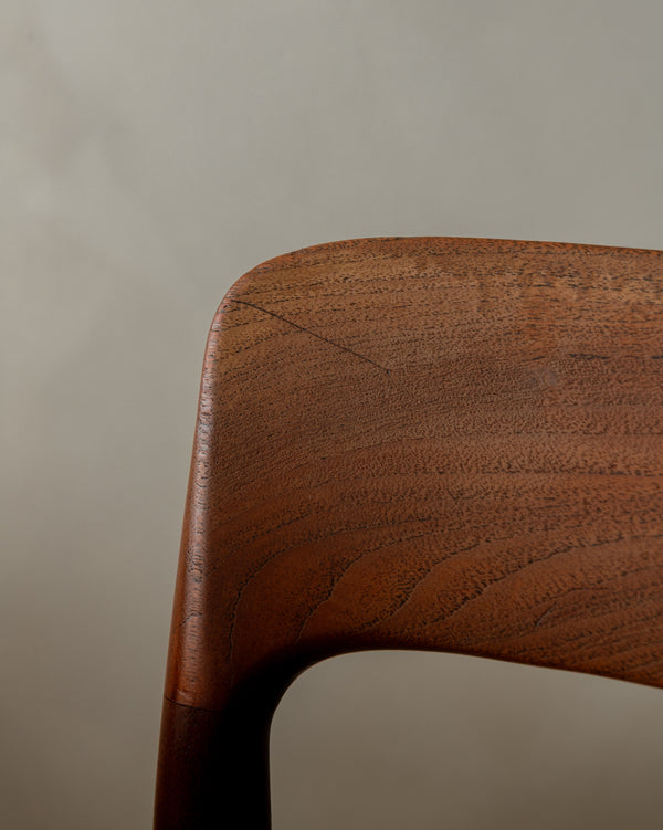 Mid Century Modern Teak Dining Chairs by Niels Otto Møller for J.L. Møllers, 1950s, Set of 4