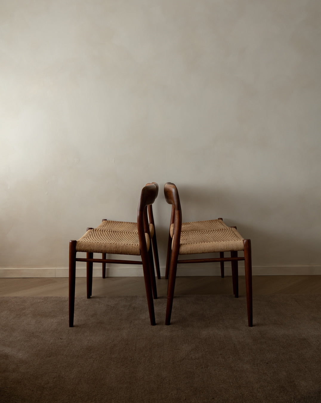 Mid Century Modern Teak Dining Chairs by Niels Otto Møller for J.L. Møllers, 1950s, Set of 4