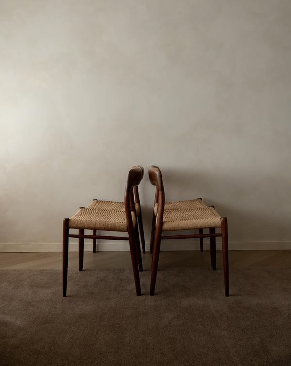 Mid Century Modern Teak Dining Chairs by Niels Otto Møller for J.L. Møllers, 1950s, Set of 4