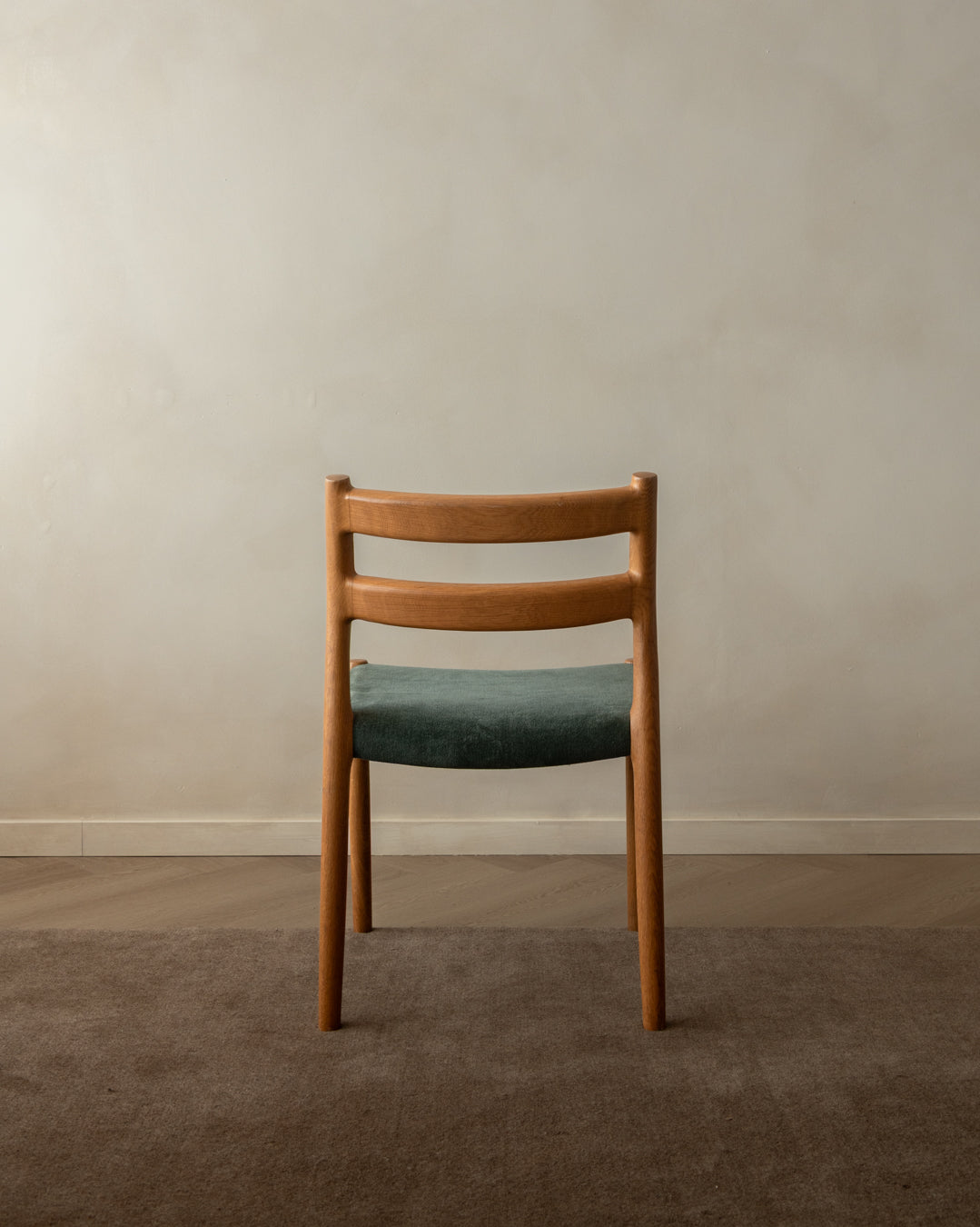 Mid Century Oak Dining Chairs Model 84 by Niels Otto Møller for J.L. Møllers, 1970s, Set of 4