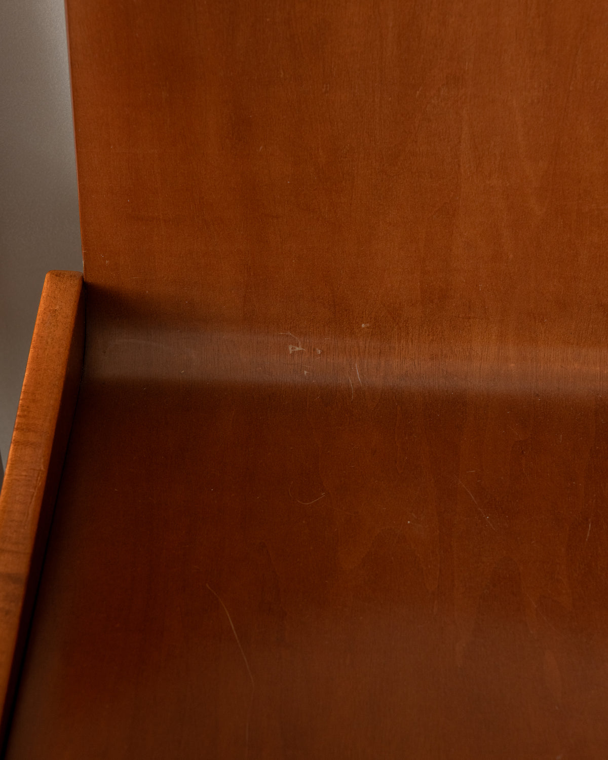 Italian Plywood Dining Chairs Attributed to Molteni, 1970s, Set of 4