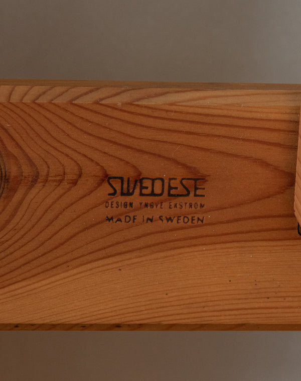Brutalist Pine Coffee Table Dymling by Yngve Ekström for Swedese, 1970s
