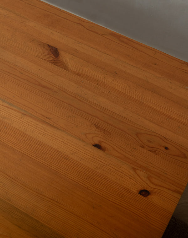 Brutalist Pine Coffee Table Dymling by Yngve Ekström for Swedese, 1970s