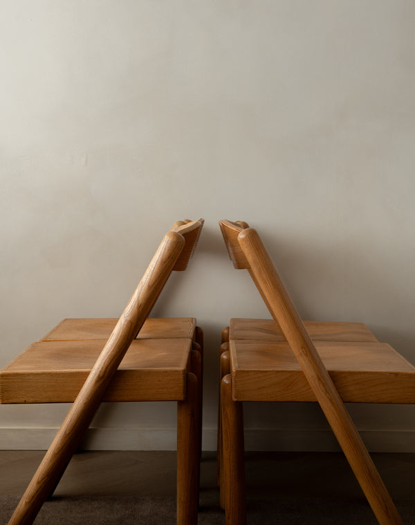 Italian Modern Dining Chairs Iva by Roberto Pamio and Renato Toso for Stilwood, 1970s, Set of 4