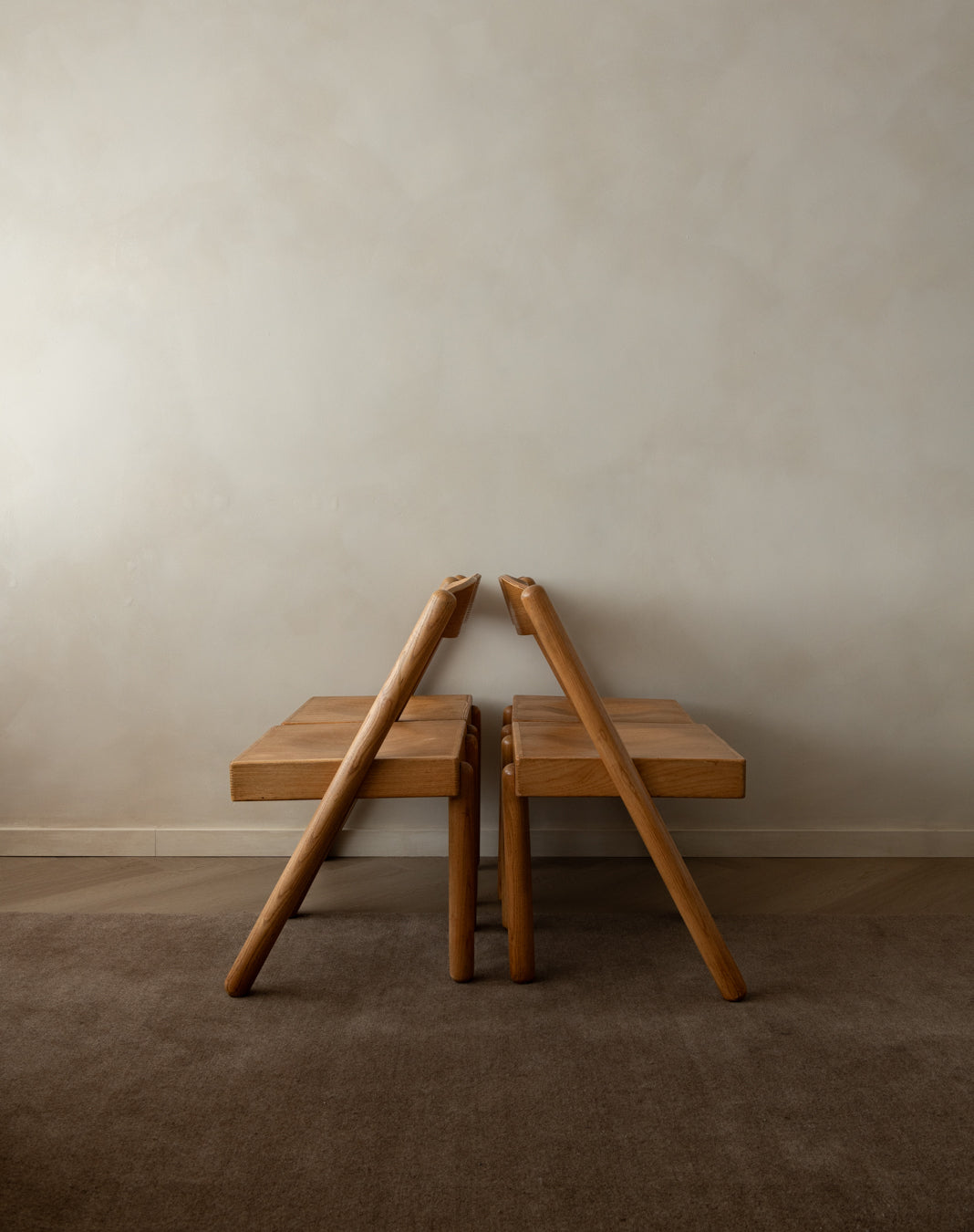 Italian Modern Dining Chairs Iva by Roberto Pamio and Renato Toso for Stilwood, 1970s, Set of 4