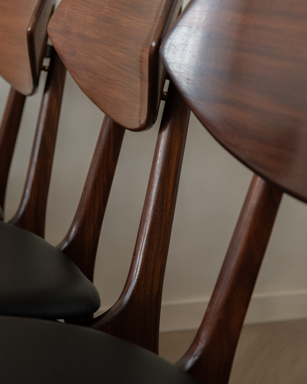 Mid Century Modern Teak Dining Chairs by Louis van Teeffelen for AWA, 1960s, Set of 6
