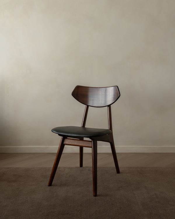 Mid Century Modern Teak Dining Chairs by Louis van Teeffelen for AWA, 1960s, Set of 6