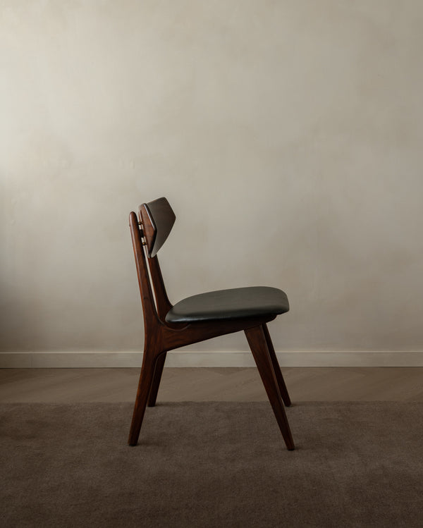 Mid Century Modern Teak Dining Chairs by Louis van Teeffelen for AWA, 1960s, Set of 6