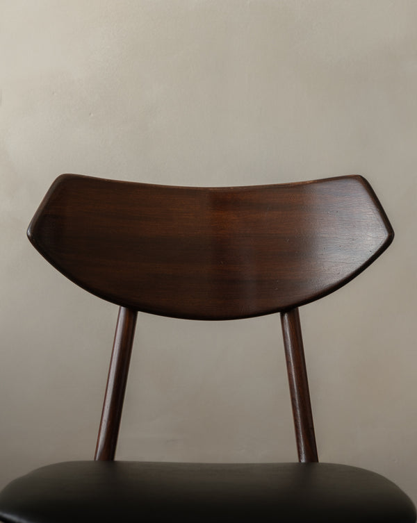 Mid Century Modern Teak Dining Chairs by Louis van Teeffelen for AWA, 1960s, Set of 6