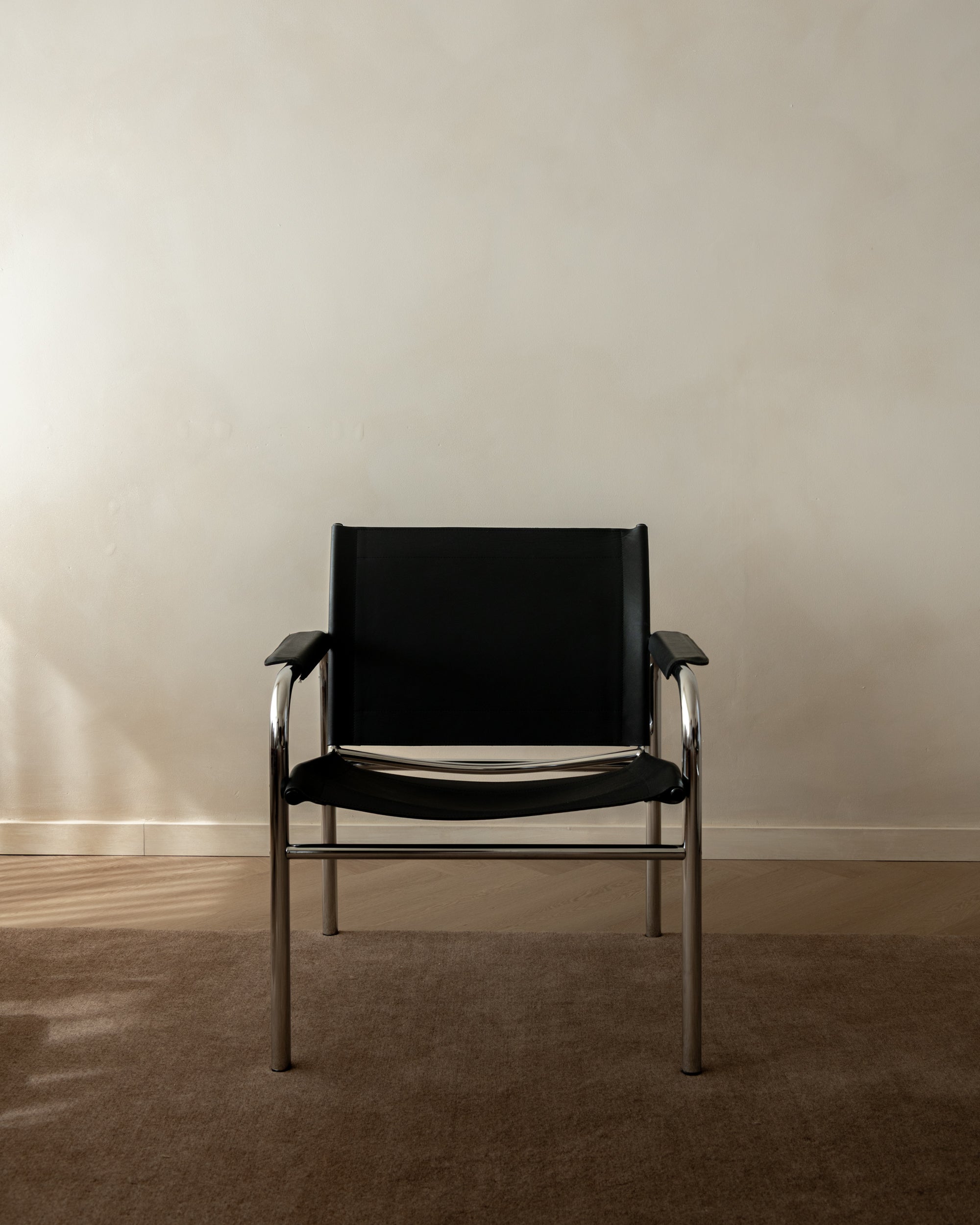 Bauhaus Chrome Leather Lounge Chairs Klinte by Tord Björklund for IKEA, 1980s, Set of 2
