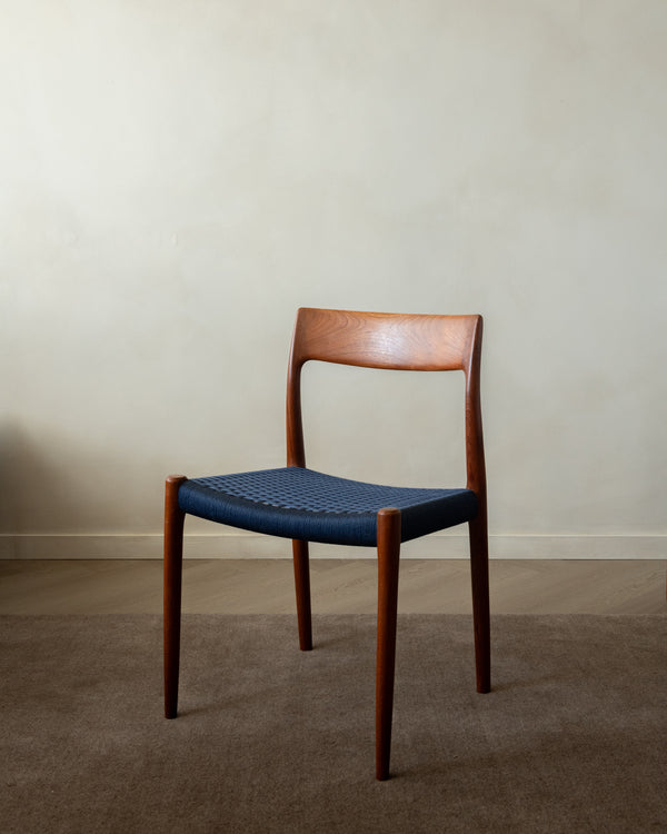 Danish Modern Teak Dining Chairs Model 77 by Niels Otto Møller for J.L. Møllers Møbelfabrik, Denmark, 1960s, Set of 6