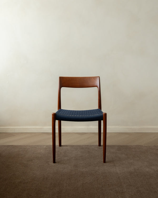 Danish Modern Teak Dining Chairs Model 77 by Niels Otto Møller for J.L. Møllers Møbelfabrik, Denmark, 1960s, Set of 6