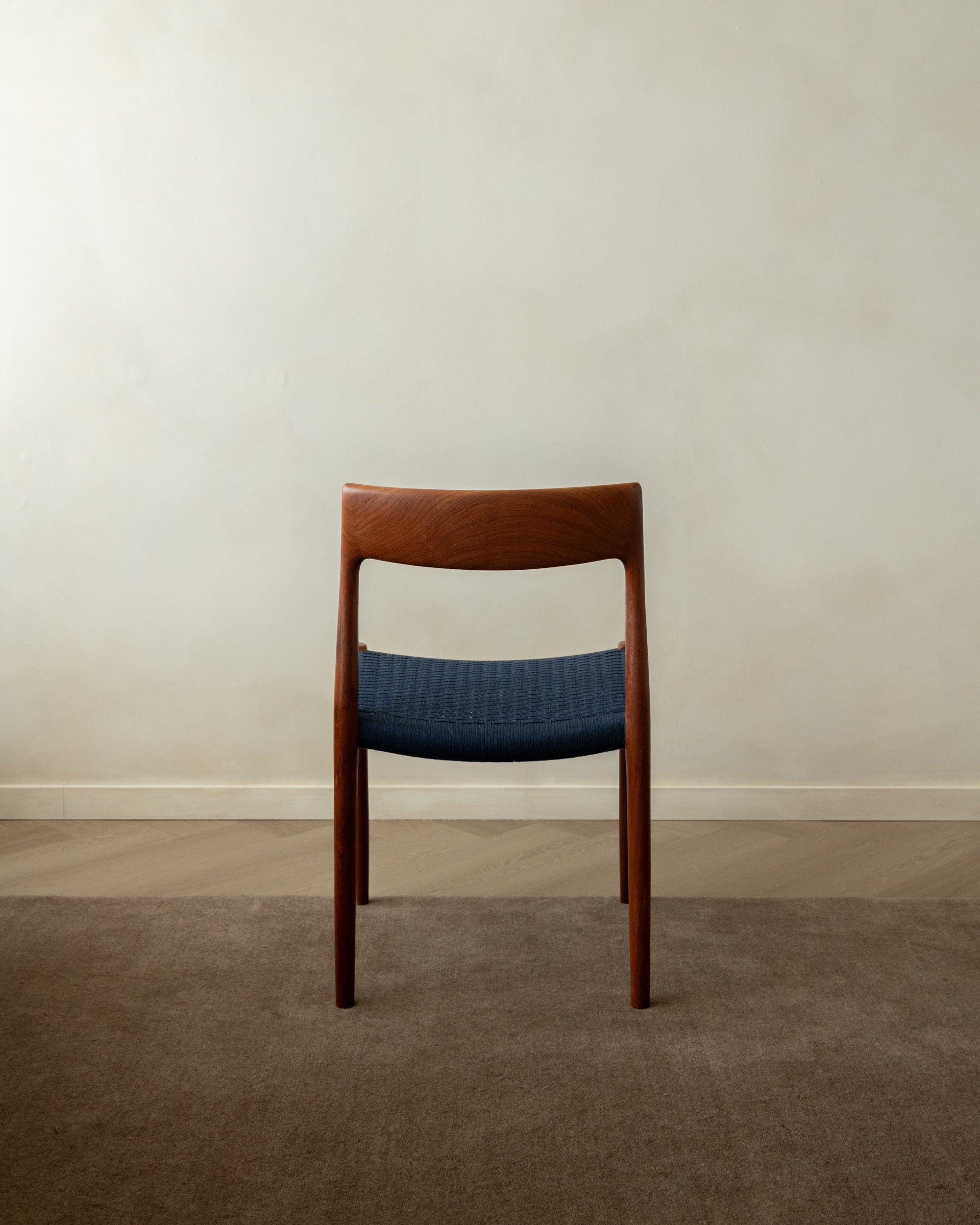 Danish Modern Teak Dining Chairs Model 77 by Niels Otto Møller for J.L. Møllers Møbelfabrik, Denmark, 1960s, Set of 6