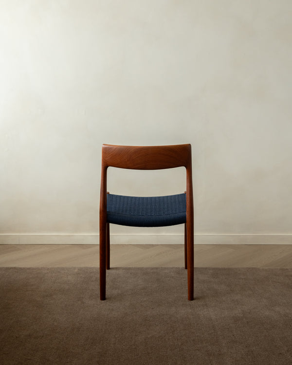 Danish Modern Teak Dining Chairs Model 77 by Niels Otto Møller for J.L. Møllers Møbelfabrik, Denmark, 1960s, Set of 6