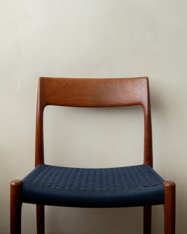 Danish Modern Teak Dining Chairs Model 77 by Niels Otto Møller for J.L. Møllers Møbelfabrik, Denmark, 1960s, Set of 6