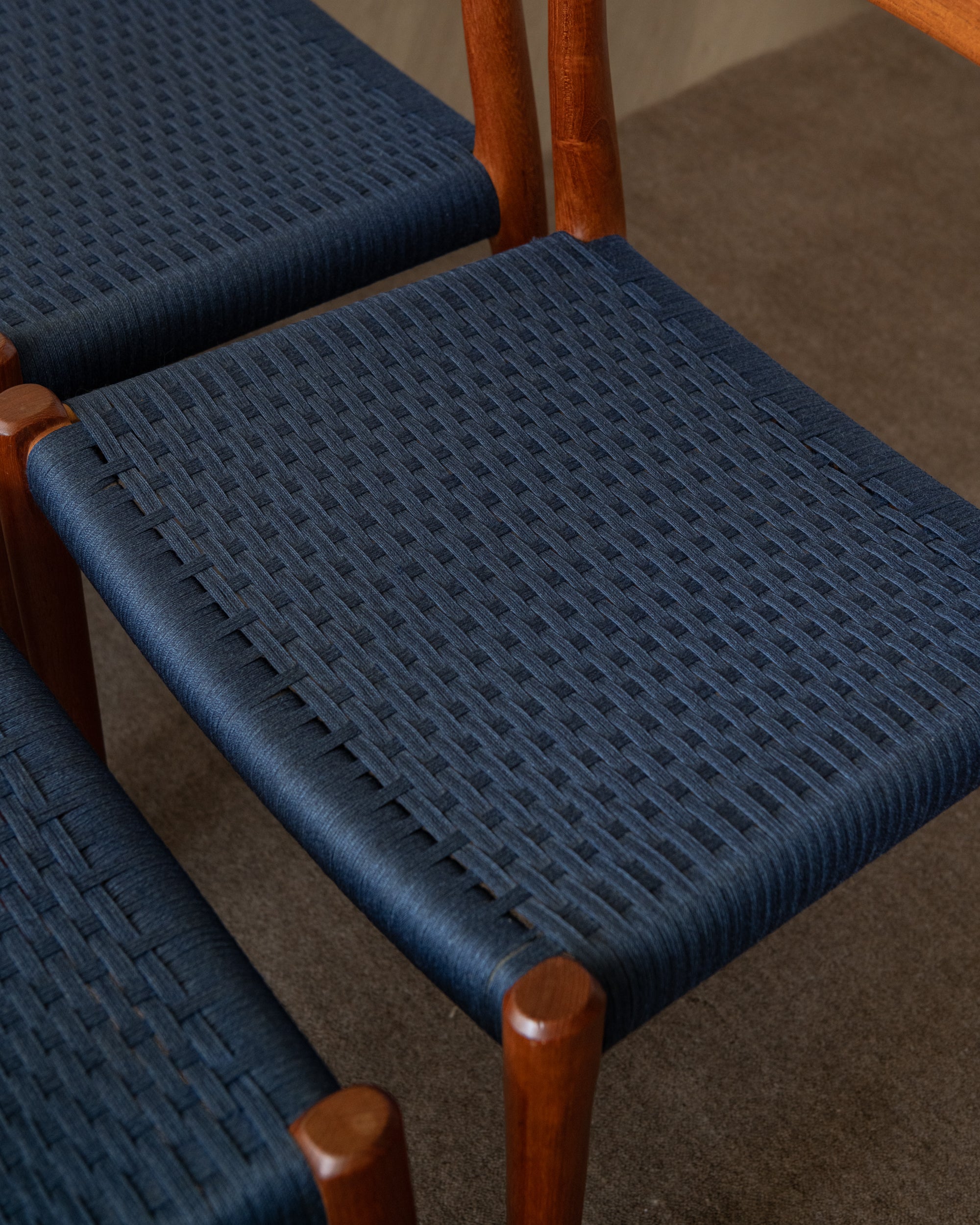 Danish Modern Teak Dining Chairs Model 77 by Niels Otto Møller for J.L. Møllers Møbelfabrik, Denmark, 1960s, Set of 6