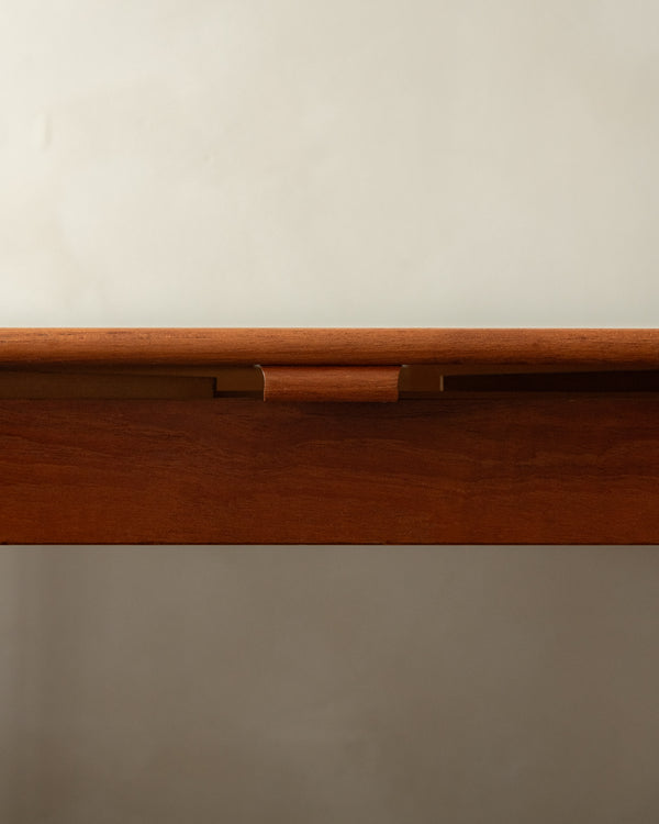 Danish Modern Teak Extendable Dining Table Model 24 by Ansager Møbler, 1960s