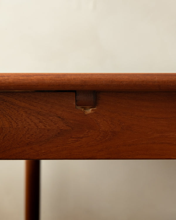 Danish Modern Teak Extendable Dining Table Model 24 by Ansager Møbler, 1960s