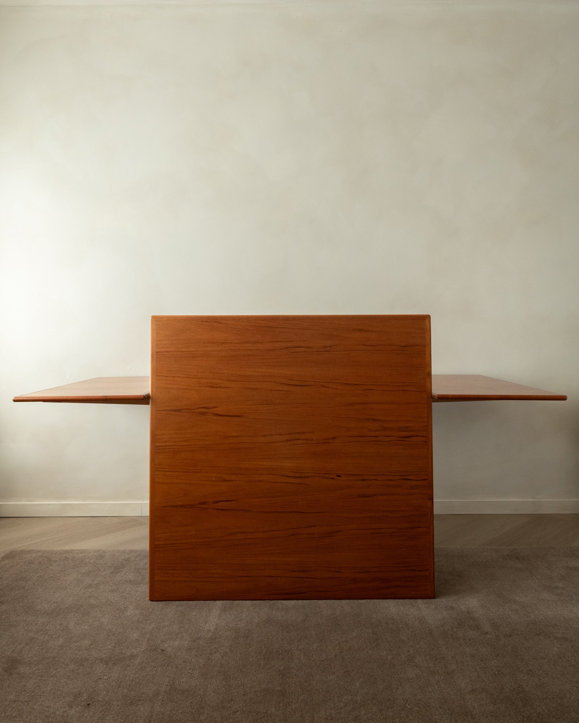 Danish Modern Teak Extendable Dining Table Model 24 by Ansager Møbler, 1960s