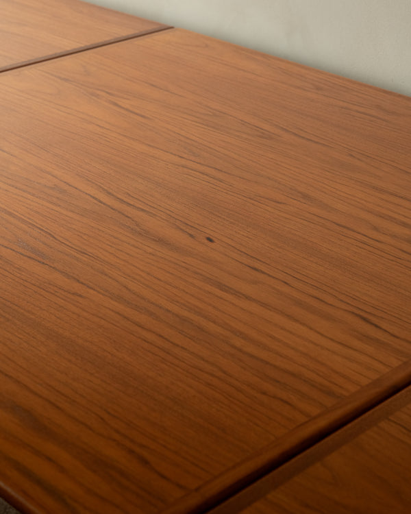 Danish Modern Teak Extendable Dining Table Model 24 by Ansager Møbler, 1960s