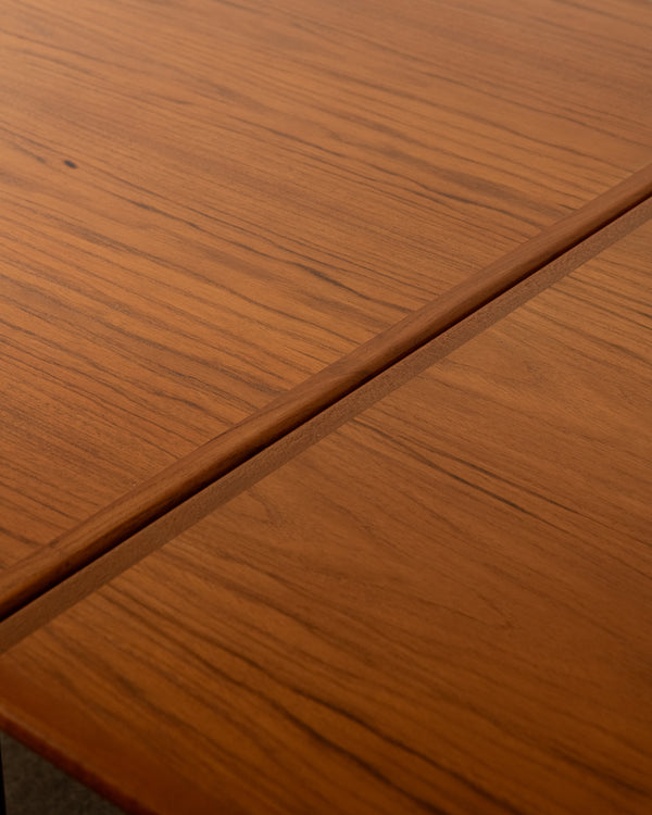 Danish Modern Teak Extendable Dining Table Model 24 by Ansager Møbler, 1960s