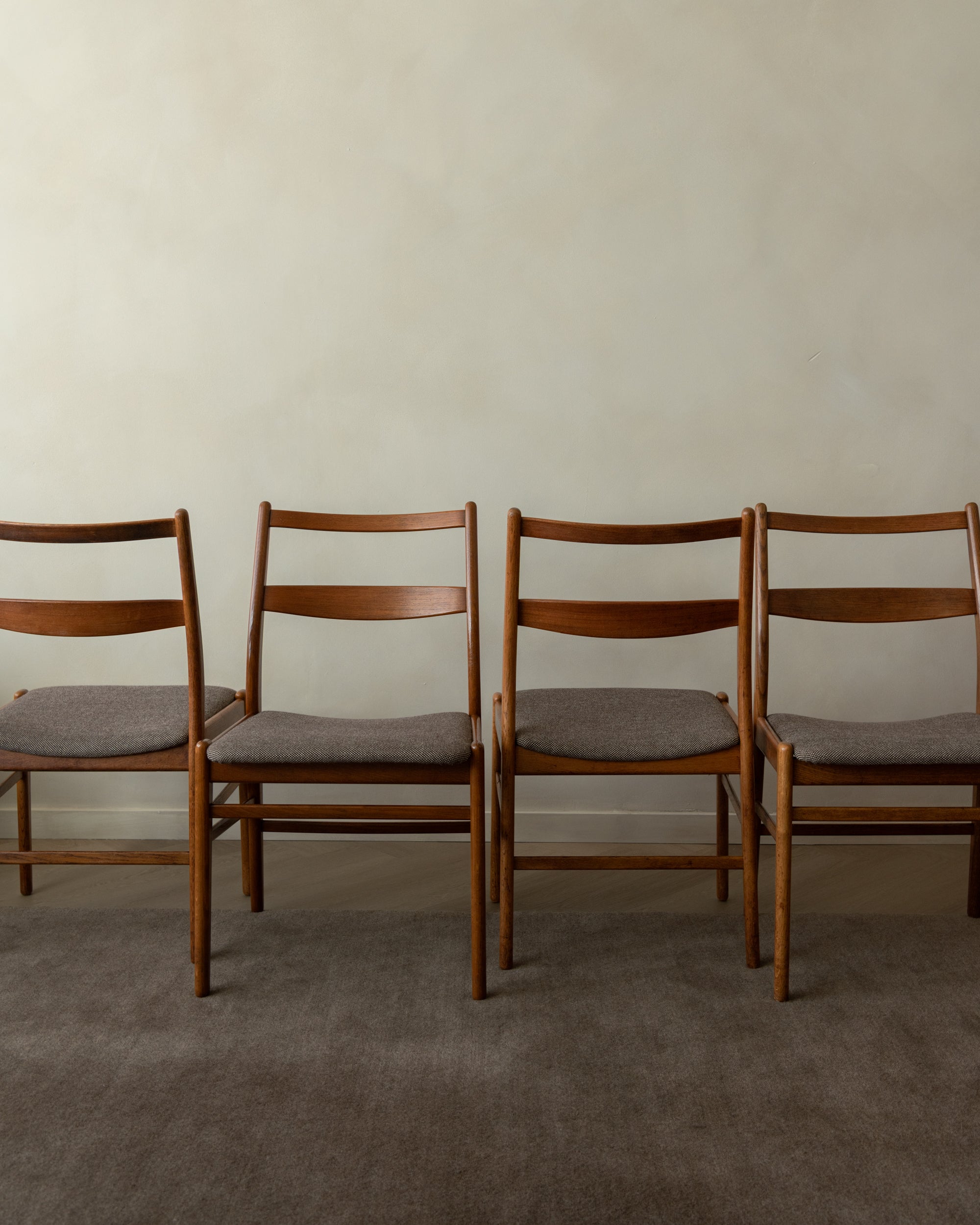 Teak Dining Chairs Minett by Yngve Ekström for Troeds, Sweden, 1960, Set of 4
