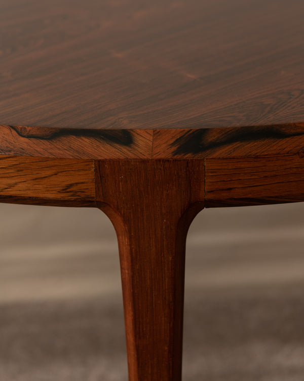 Mid Century Rosewood Round Coffee Table Model 283 by Johannes Andersen for CFC Silkeborg, 1960s