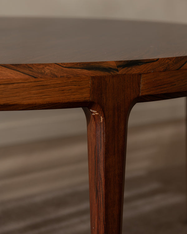 Mid Century Rosewood Round Coffee Table Model 283 by Johannes Andersen for CFC Silkeborg, 1960s
