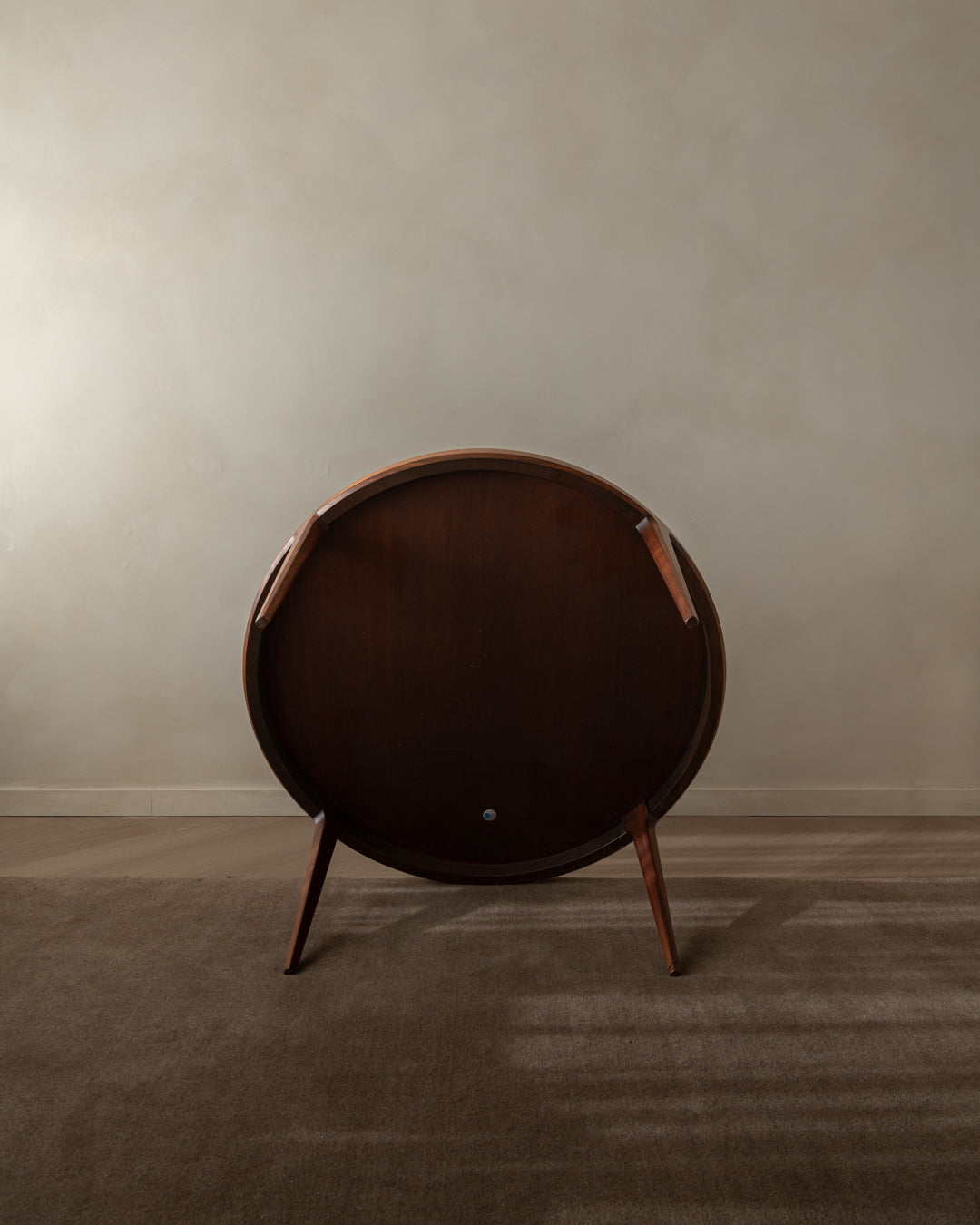 Mid Century Rosewood Round Coffee Table Model 283 by Johannes Andersen for CFC Silkeborg, 1960s