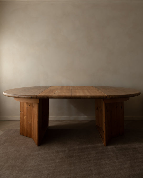 Danish Modern Pine Extendable Dining Table Modul Møbler, Vinderup A/S 1980s
