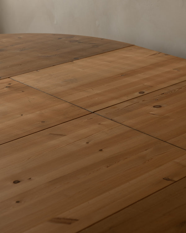 Danish Modern Pine Extendable Dining Table Modul Møbler, Vinderup A/S 1980s
