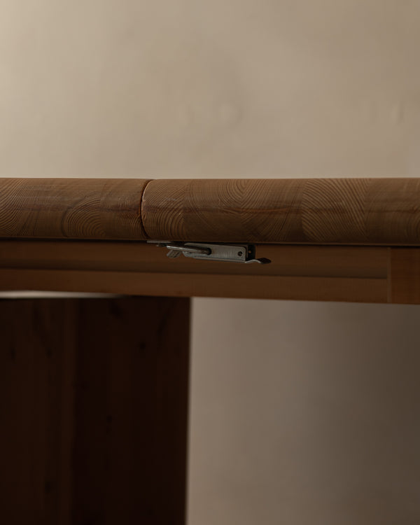 Danish Modern Pine Extendable Dining Table Modul Møbler, Vinderup A/S 1980s