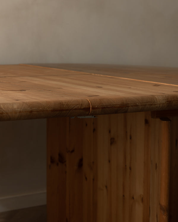 Danish Modern Pine Extendable Dining Table Modul Møbler, Vinderup A/S 1980s