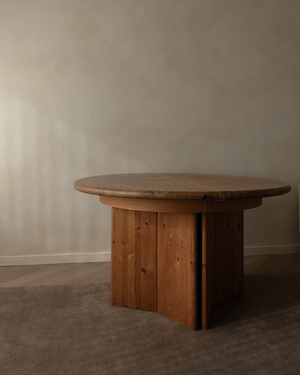 Danish Modern Pine Extendable Dining Table Modul Møbler, Vinderup A/S 1980s