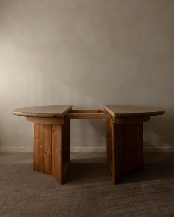 Danish Modern Pine Extendable Dining Table Modul Møbler, Vinderup A/S 1980s