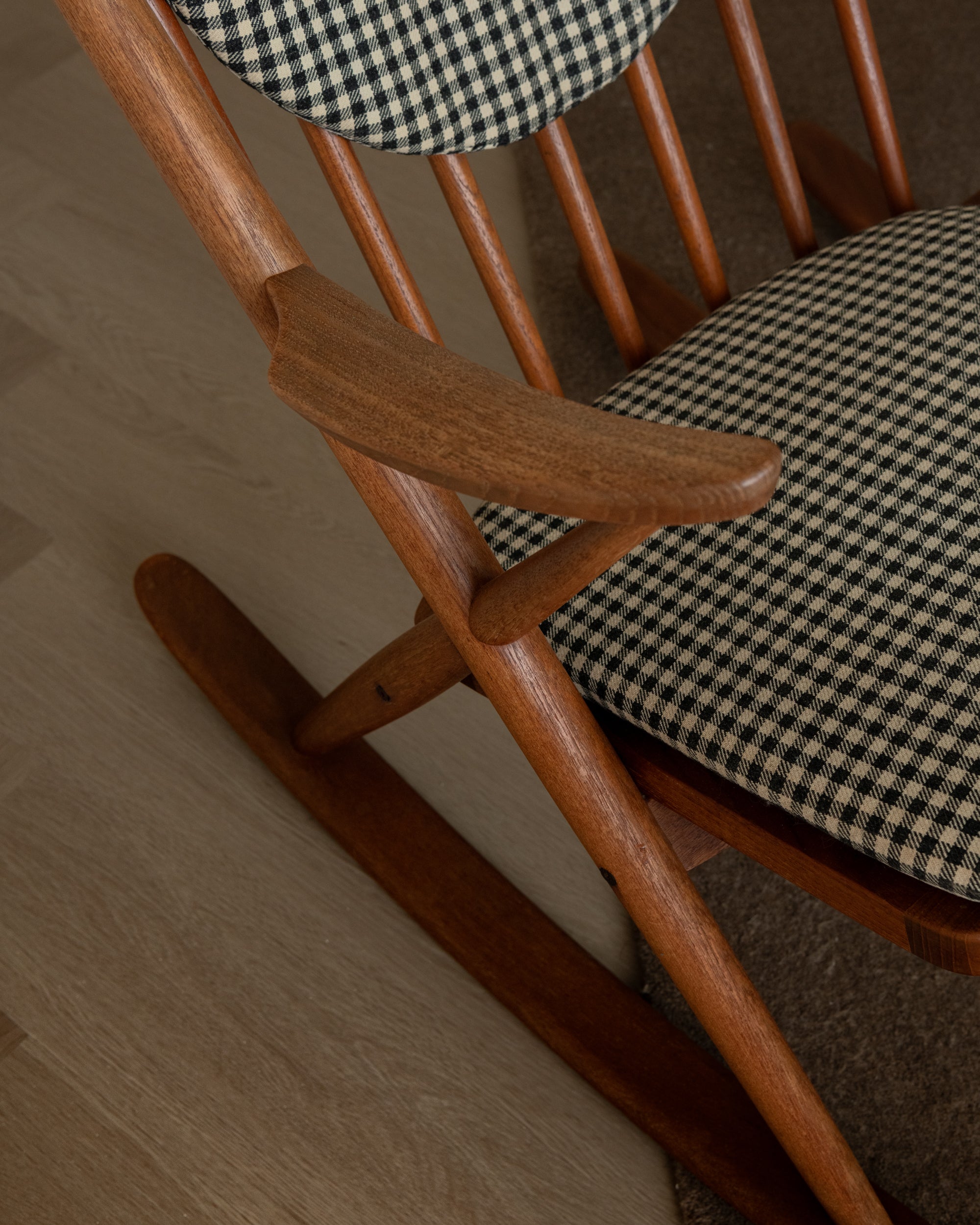 Danish Teak Rocking Chair Model 182 by Frank Reenskaug for Bramin, 1950s