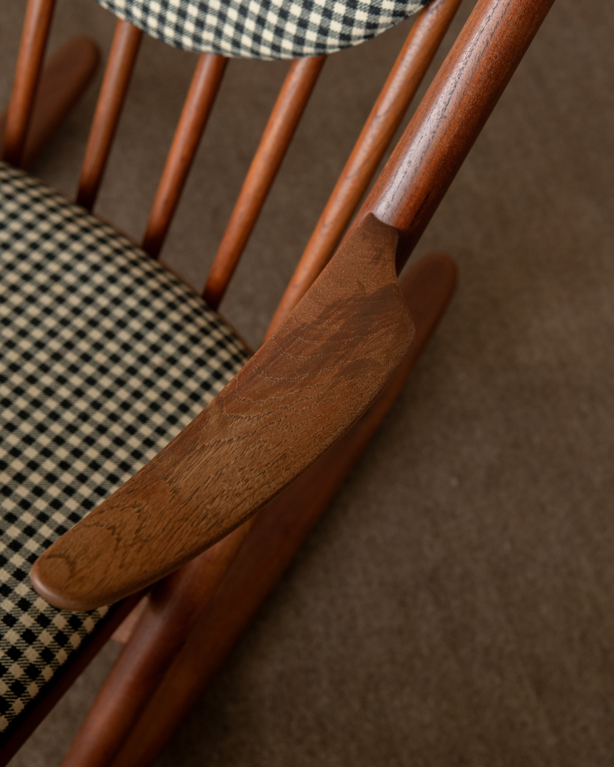 Danish Teak Rocking Chair Model 182 by Frank Reenskaug for Bramin, 1950s