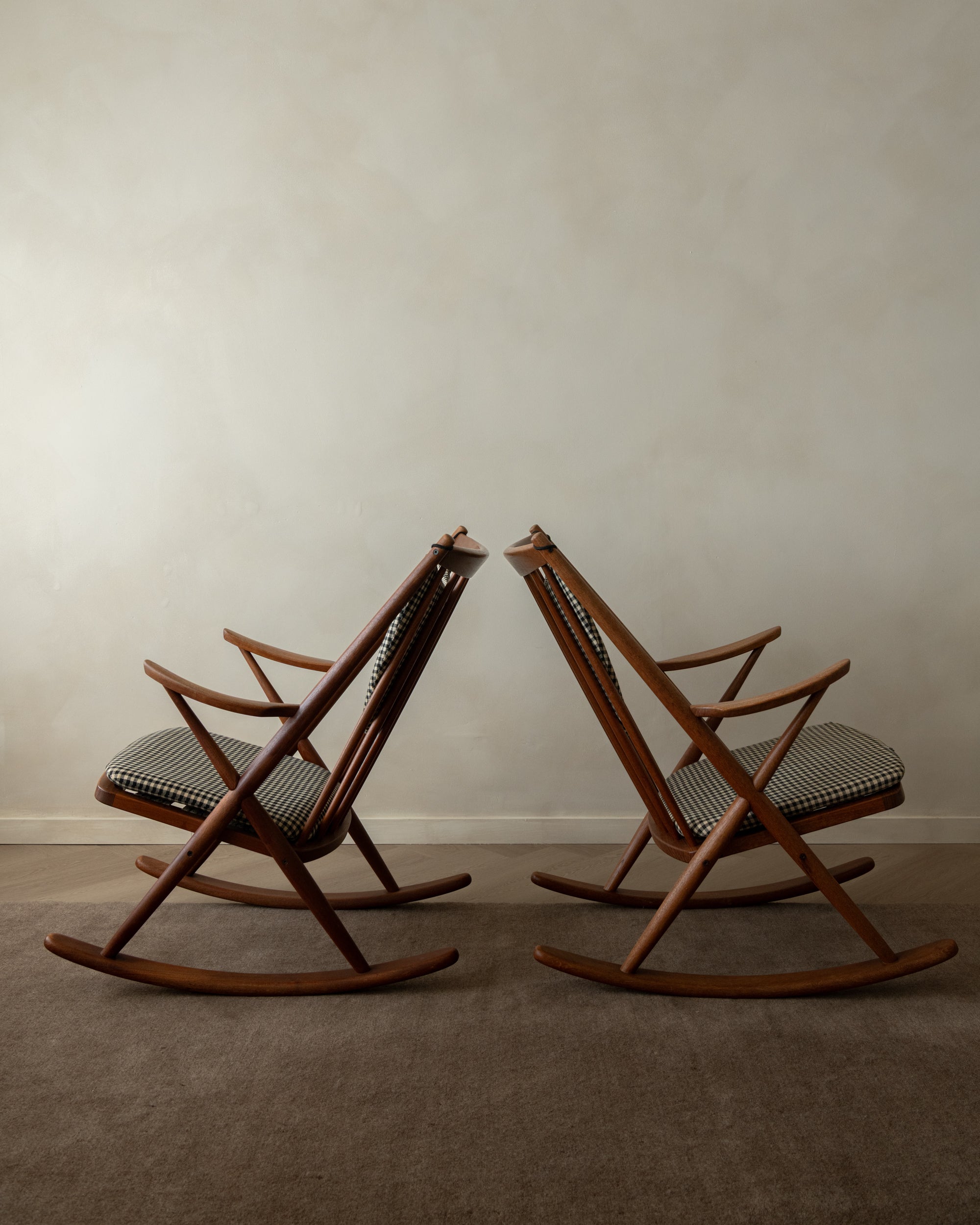Danish Teak Rocking Chair Model 182 by Frank Reenskaug for Bramin, 1950s