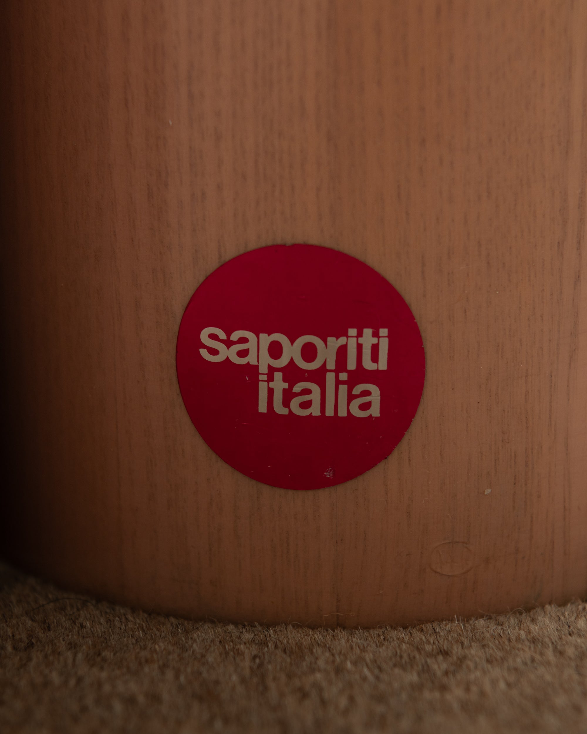 Postmodern Italian Glass Dining Table by Saporiti Italia, 1980s