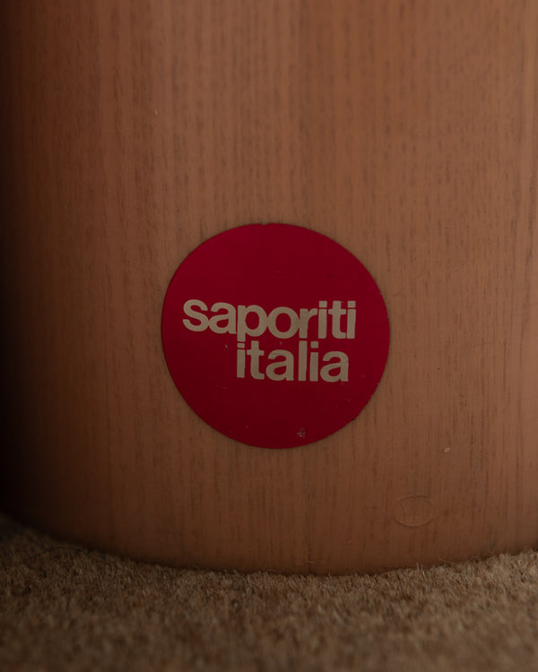Postmodern Italian Glass Dining Table by Saporiti Italia, 1980s