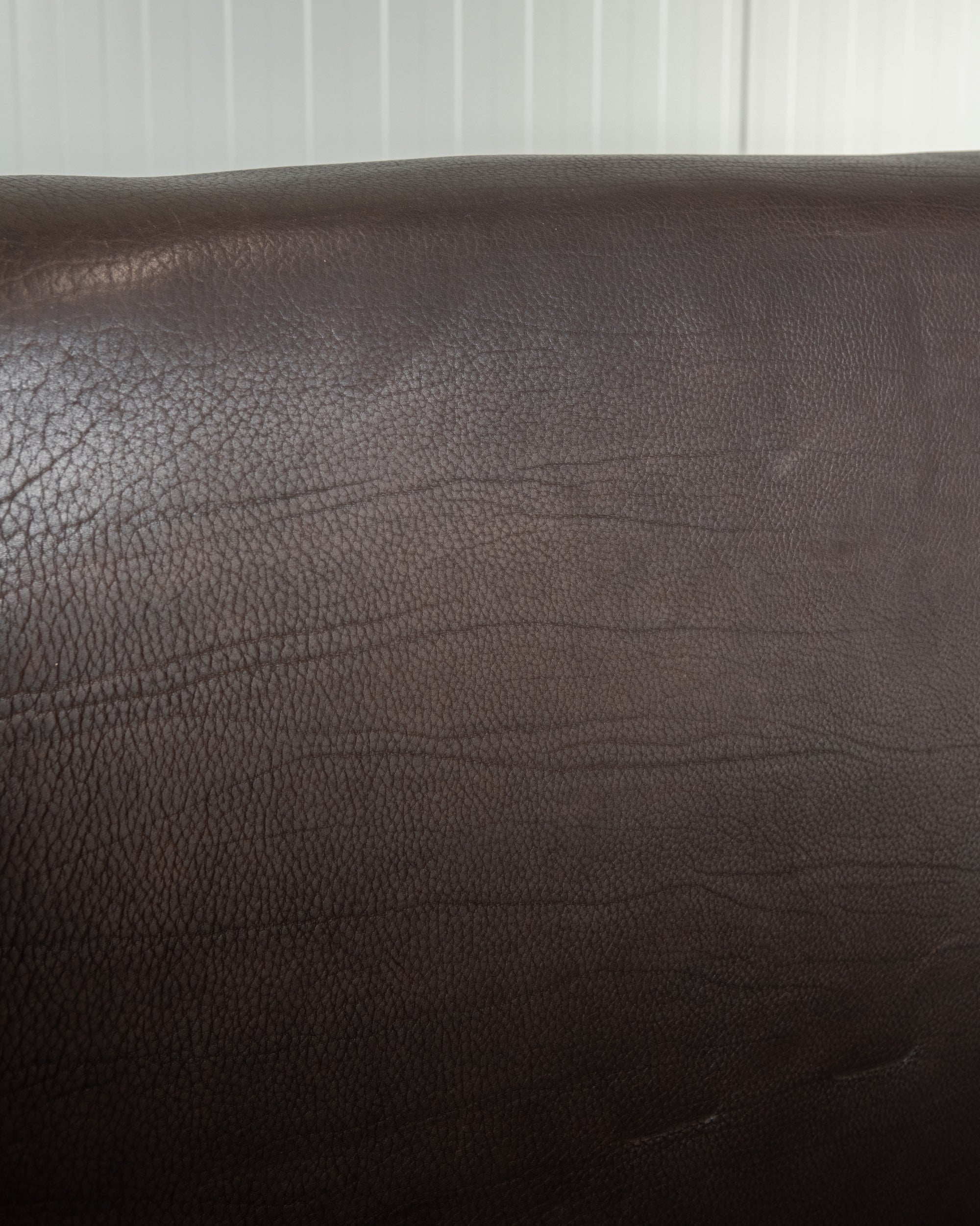 Mid Century Brown Leather Sofa DS-47 by De Sede, 1970s