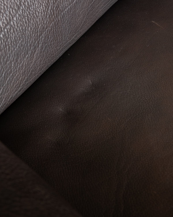 Mid Century Brown Leather Sofa DS-47 by De Sede, 1970s