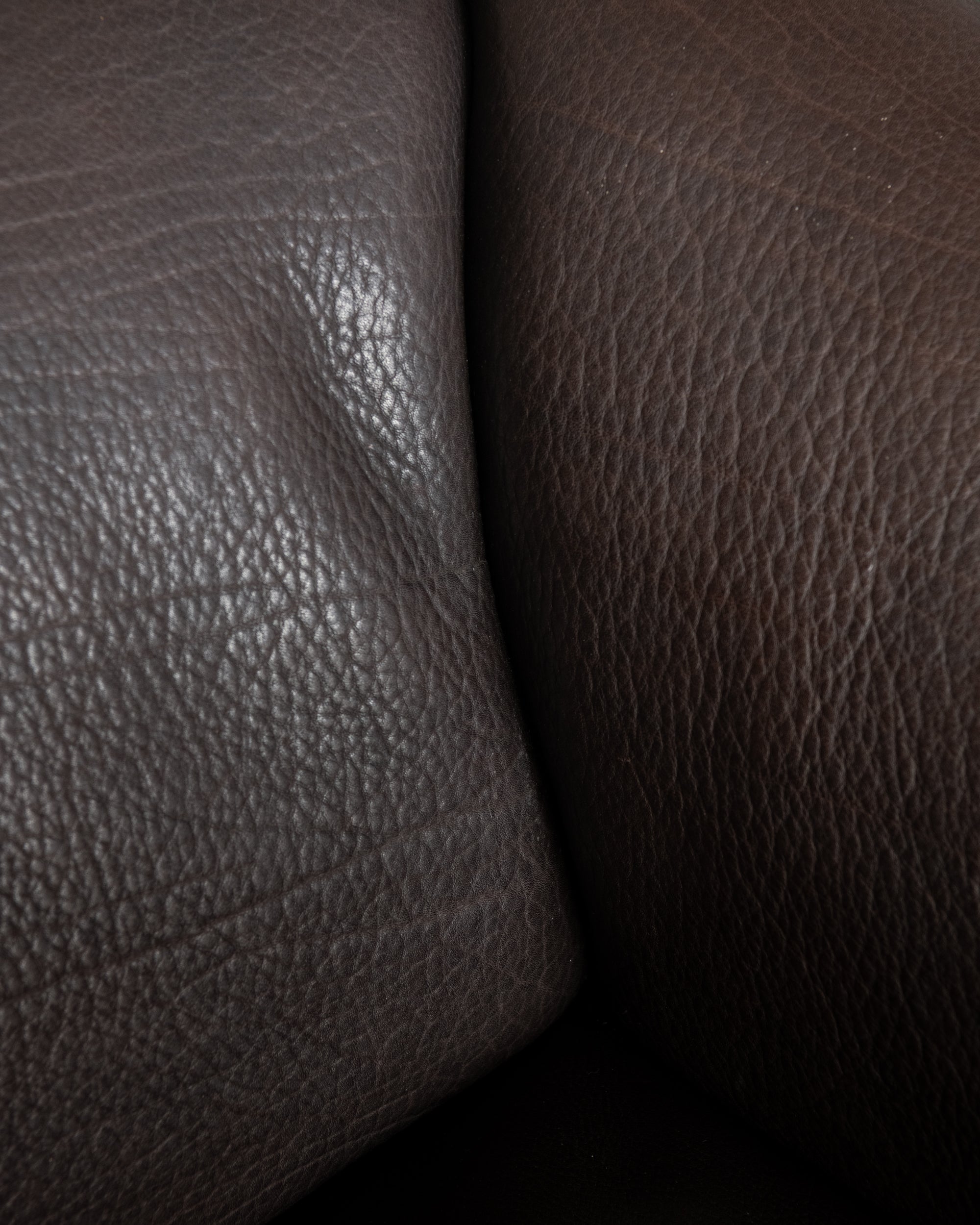 Mid Century Brown Leather Sofa DS-47 by De Sede, 1970s