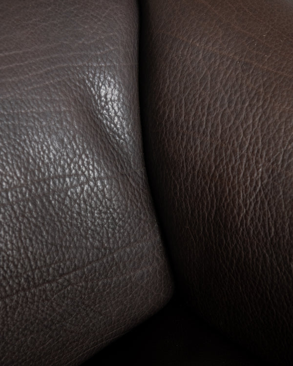 Mid Century Brown Leather Sofa DS-47 by De Sede, 1970s