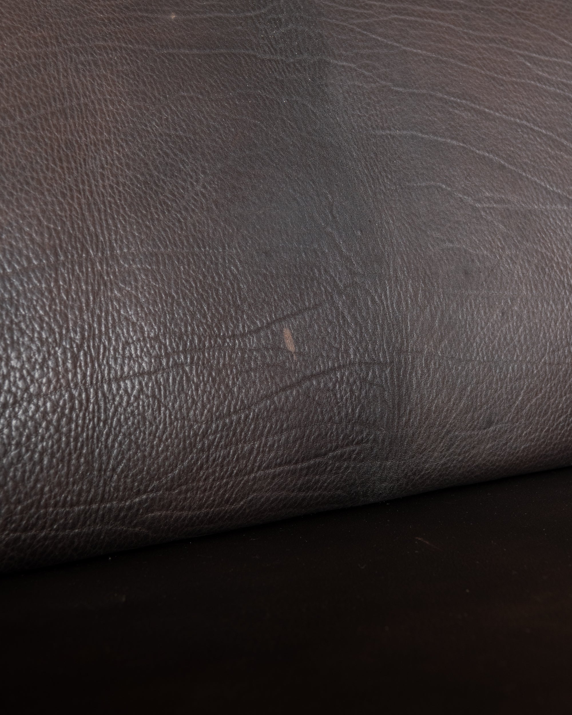 Mid Century Brown Leather Sofa DS-47 by De Sede, 1970s