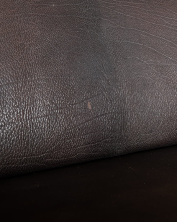 Mid Century Brown Leather Sofa DS-47 by De Sede, 1970s