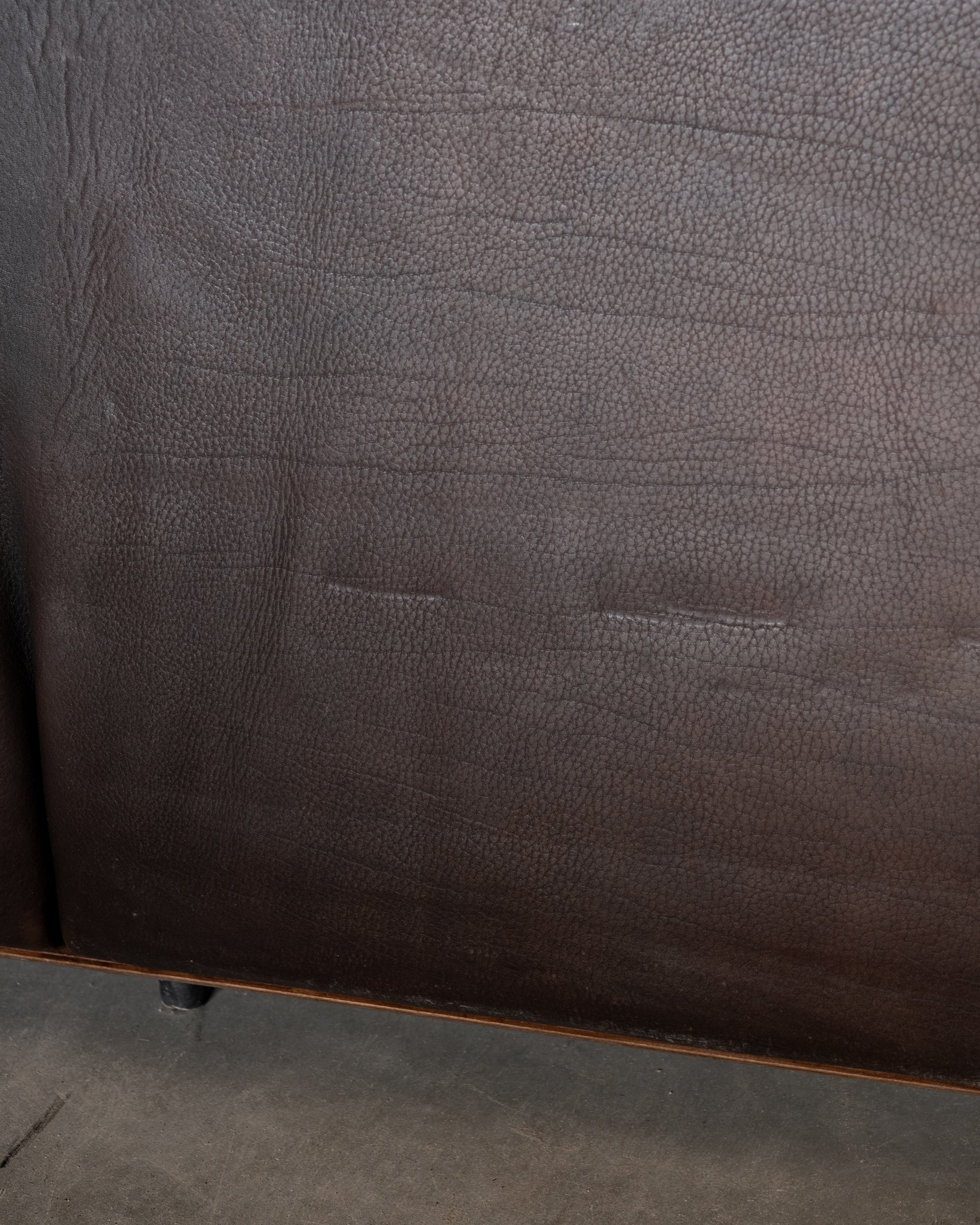 Mid Century Brown Leather Sofa DS-47 by De Sede, 1970s