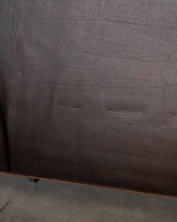 Mid Century Brown Leather Sofa DS-47 by De Sede, 1970s